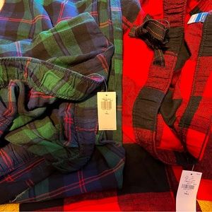 2pair of  ladies tall plaid cotton lounge pants. Would like to sell as set